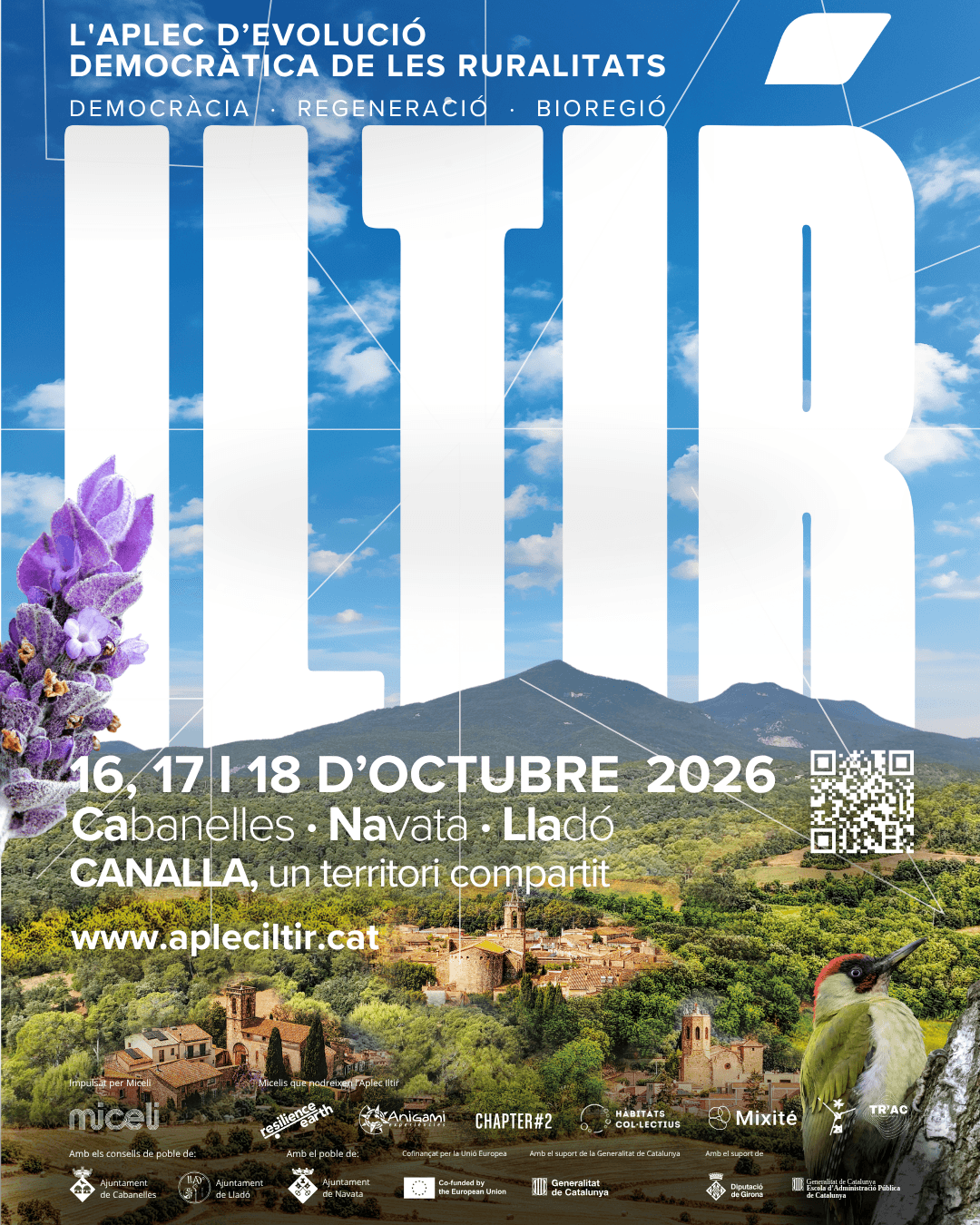 Cartell oficial de l’Aplec Iltiŕ 2026, del 16 al 18 d’octubre a Cabanelles, Navata i Lladó